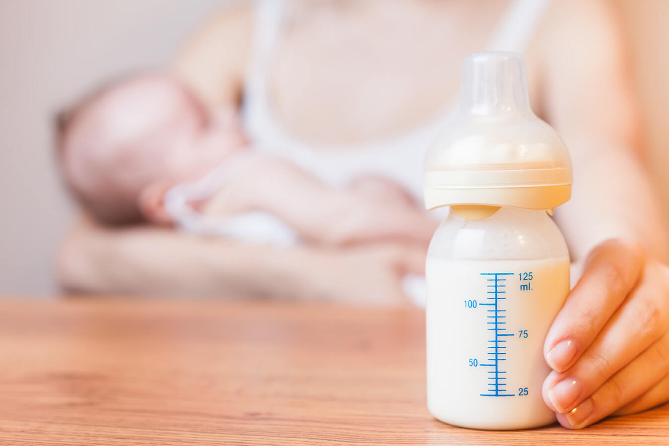 cantidad de leche para el bebé